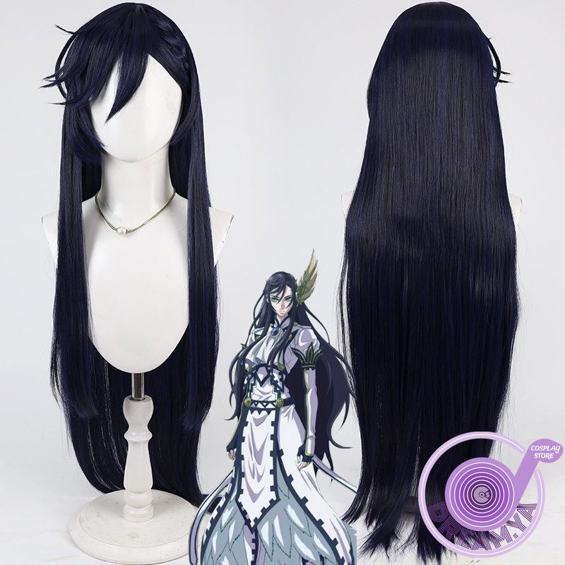 Synthetic Wigs - Brunhilde Cosplay-Perücke, Record of Ragnarok, Marineblau,