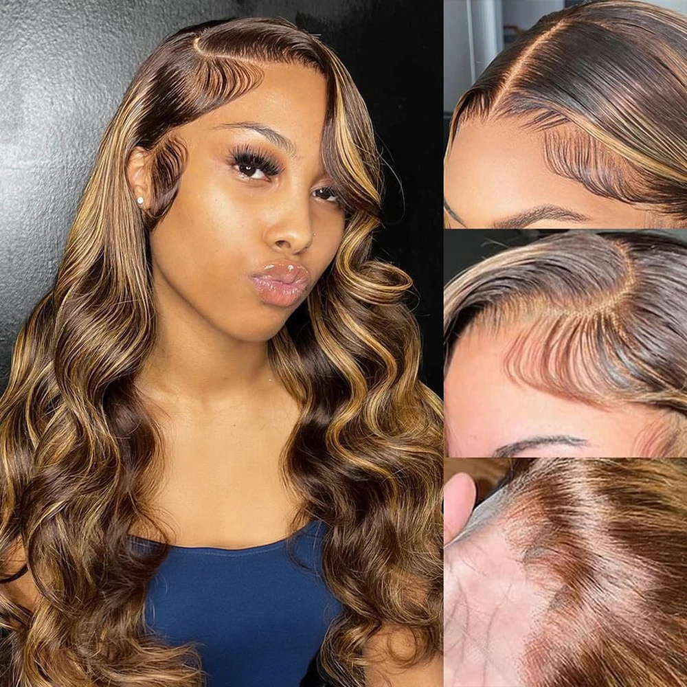 HD Highlight 46 Zoll 13x4 Body – Lace Front Wigs Bewertung und Preis