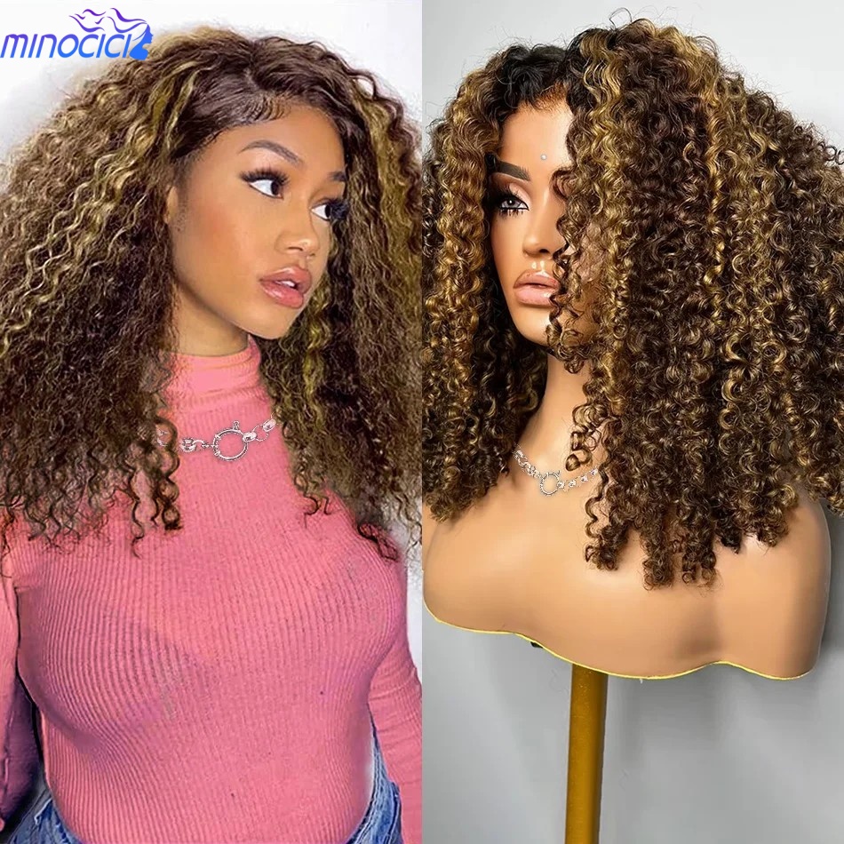 P4/27 Highlight Curly Short Bo – Glueless Wear And Go Human Hair Wig Bewertung und Preis