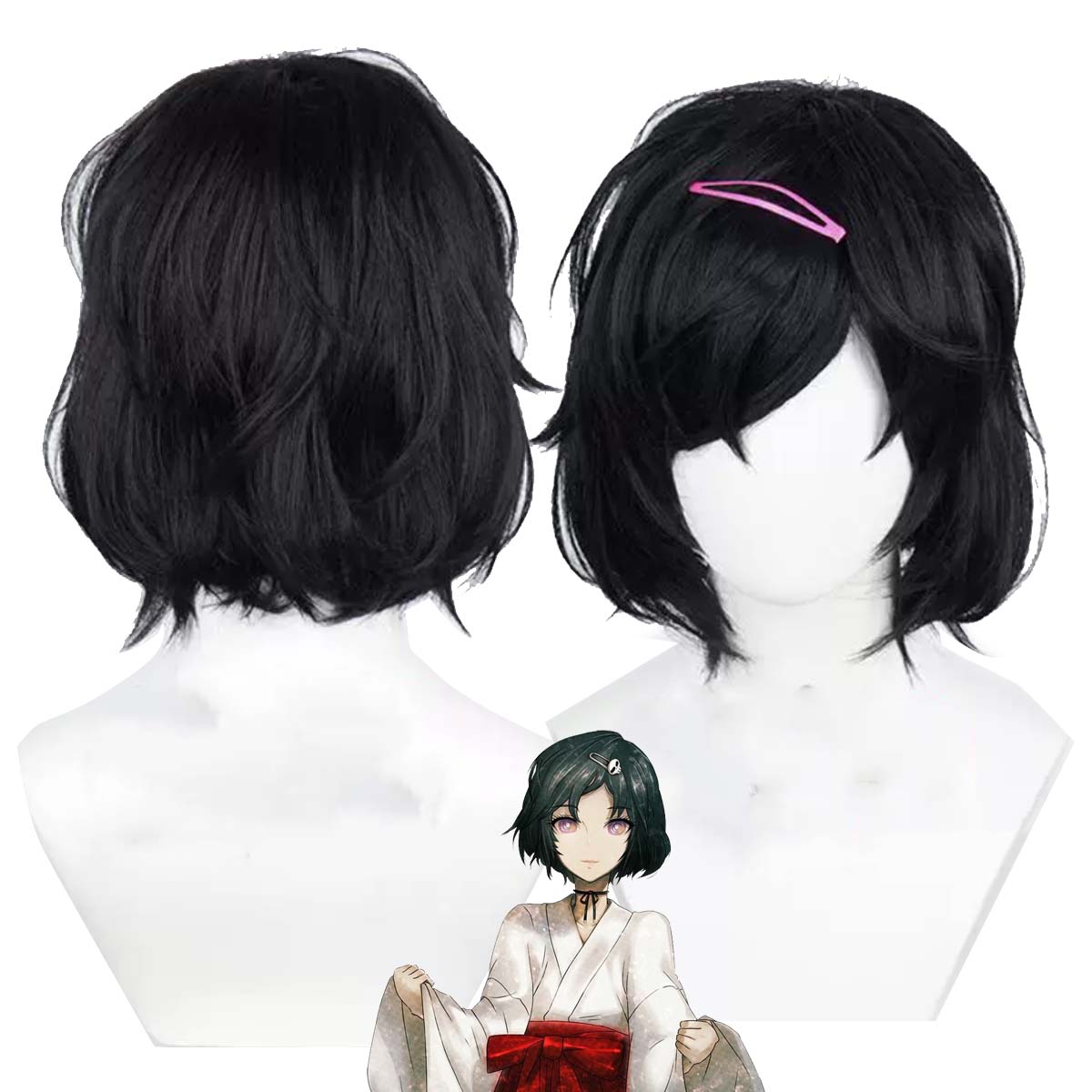 Frauen Anime Steins Gate Cospl – Synthetic Braided Wigs For Black Women Bewertung und Preis